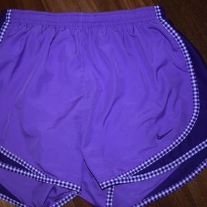 purple nike running shorts